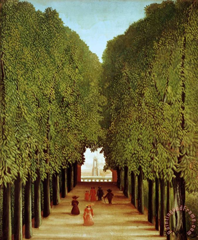 Henri Rousseau Alleyway in the Park Art Painting