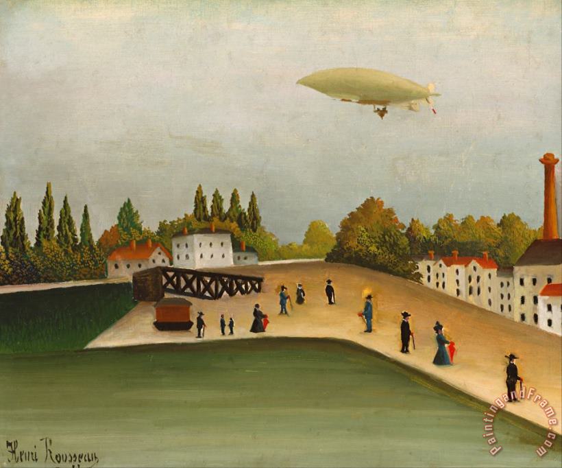 Henri Rousseau Quai D''ivry Art Painting