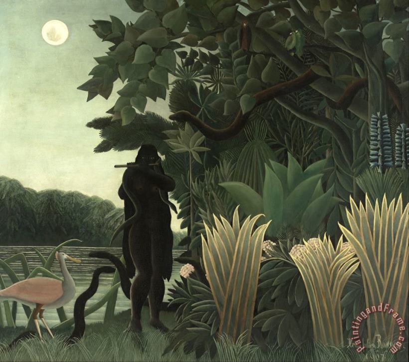 Henri Rousseau The Snake Charmer Art Painting