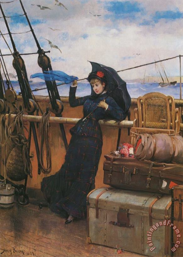 Henry Bacon The Departure Art Painting