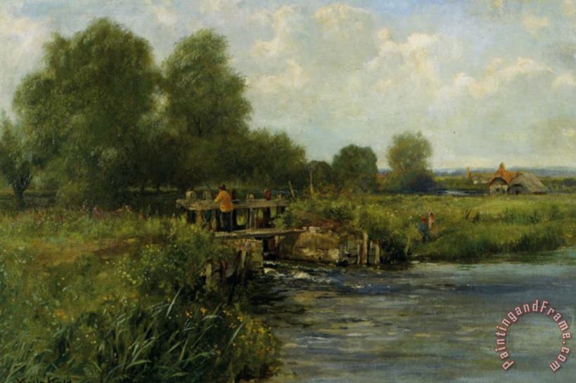 The River Thames at Pangbourne painting - Henry John Yeend King The River Thames at Pangbourne Art Print