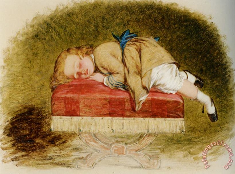 Henry Lejeune Exhausted Art Painting
