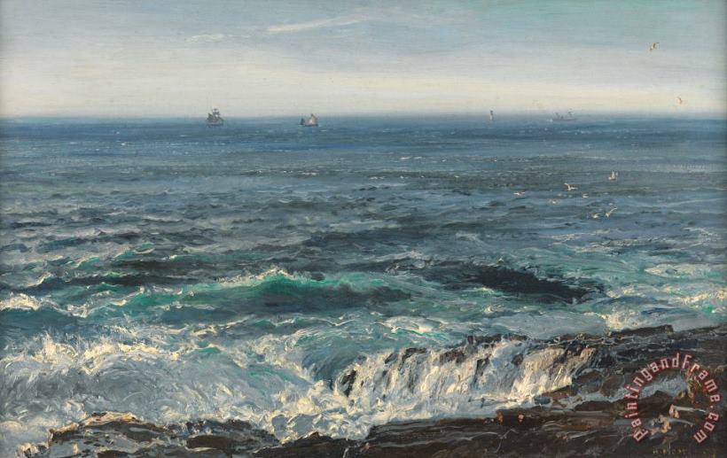 Henry Moore Seascape 1877 Art Painting