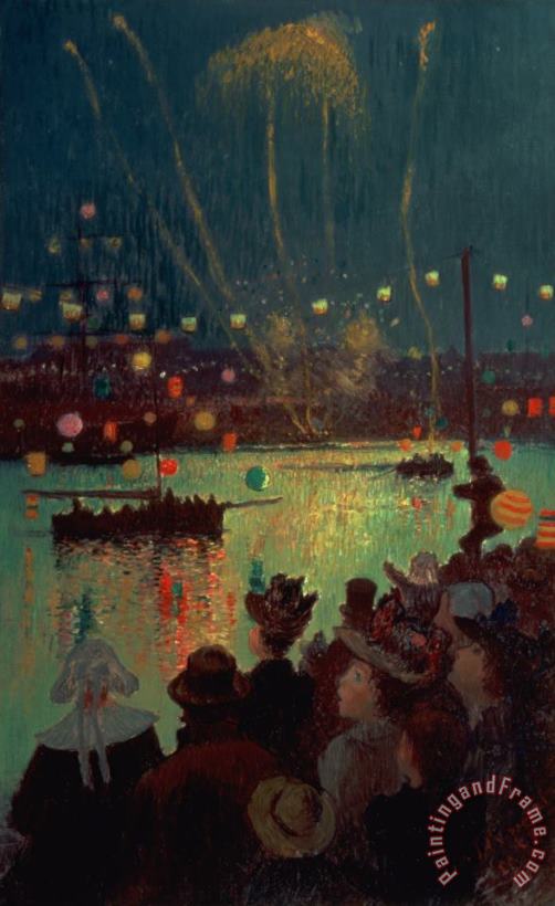 Henry Moret Bastille Day at Lorient Art Painting