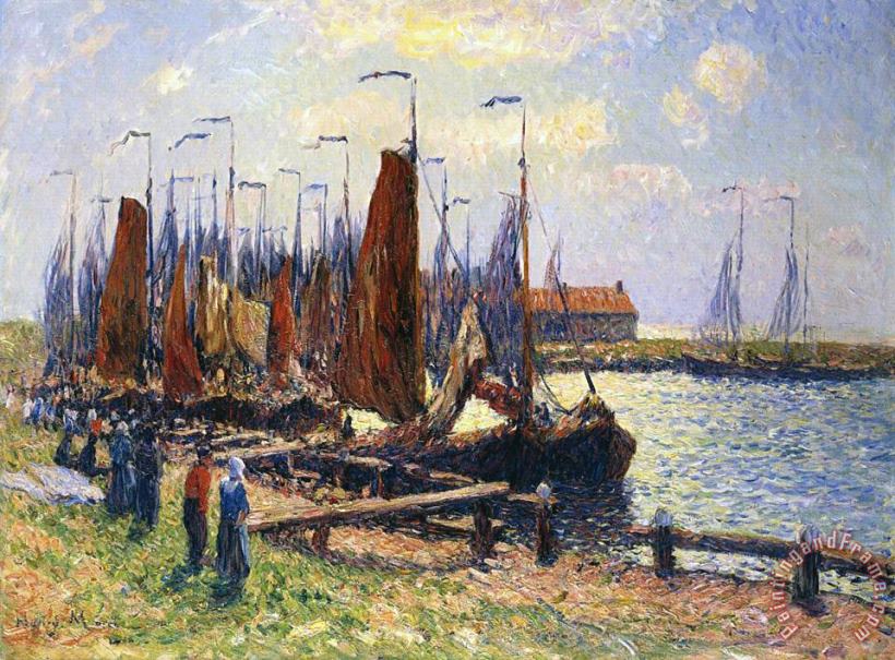 Henry Moret The Port of Volendam Art Painting