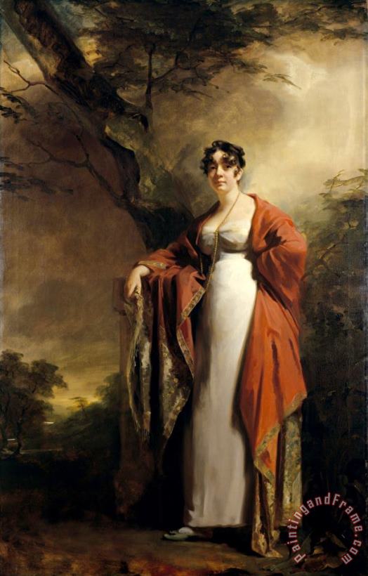 Henry Raeburn Frances Harriet Wynne, Mrs Hamilton of Kames (1786 1860) Art Print