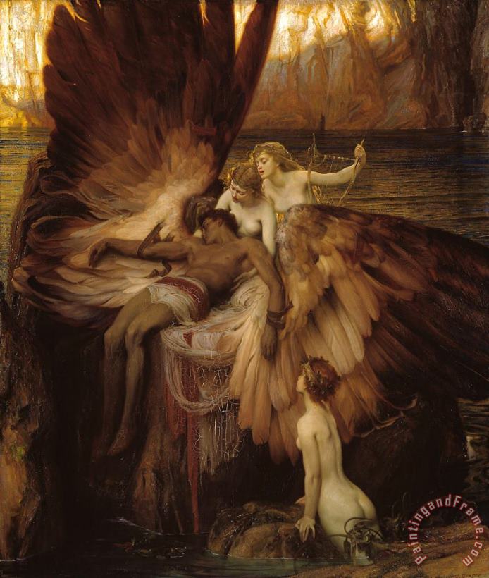 Herbert Draper The Lament for Icarus Art Painting