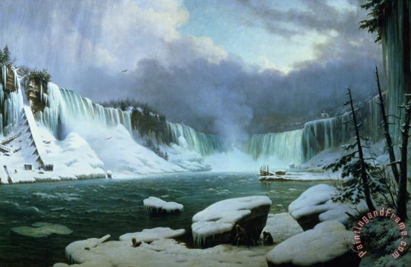 Niagara Falls painting - Hippolyte Victor Valentin Sebron Niagara Falls Art Print
