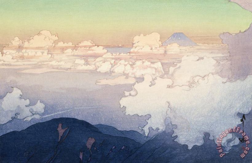 Hiroshi Yoshida Above The Clouds (un Hyo), From The Series Southern Japanese Alps (nihon Minami Arupusu Shu) Art Painting