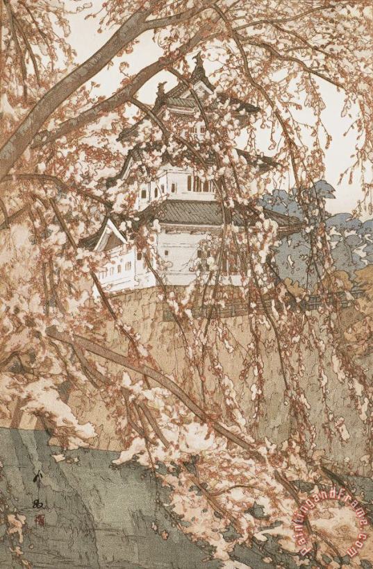 Hiroshi Yoshida Hirosaki Castle, Showa Period Art Print