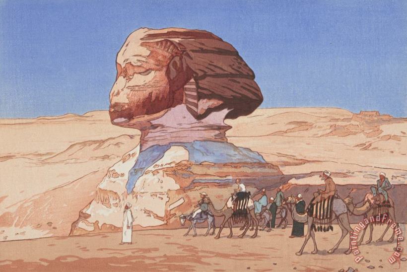 The Sphinx (sufuinkusu), From The European Series painting - Hiroshi Yoshida The Sphinx (sufuinkusu), From The European Series Art Print