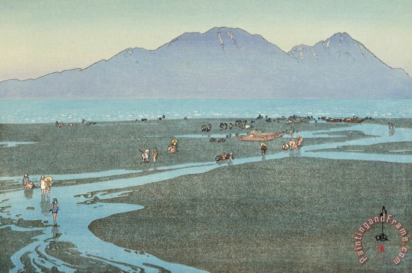 Hiroshi Yoshida Unsen Mountain (unsen Dake) Art Painting