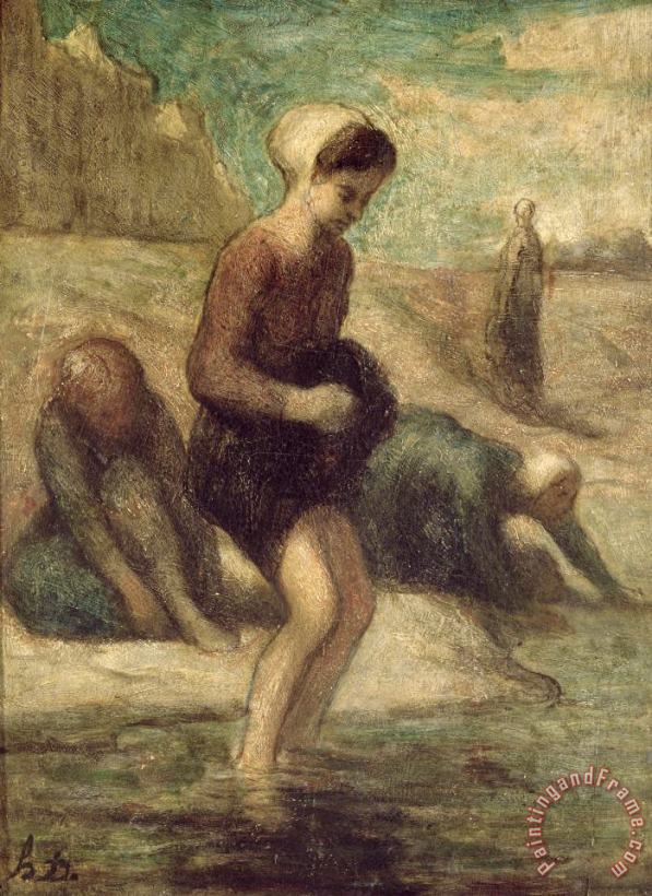 Honore Daumier At the Water's Edge Art Print