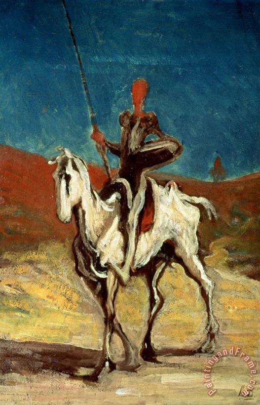 Don Quixote painting - Honore Daumier Don Quixote Art Print