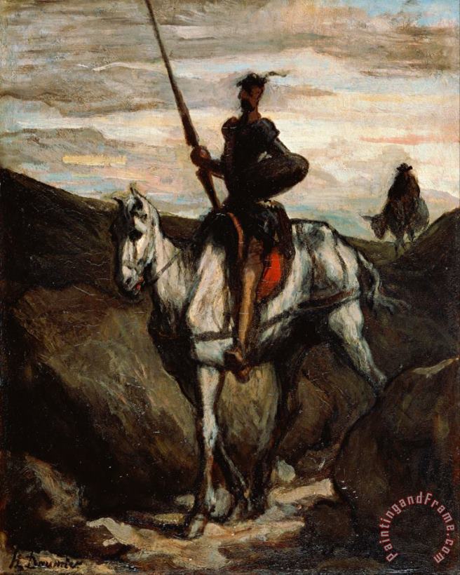 Honore Daumier Don Quixote in The Mountains painting Don