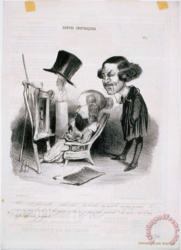 Honore Daumier Scenes Grotesques Oh! C'est Admirable... Art Print