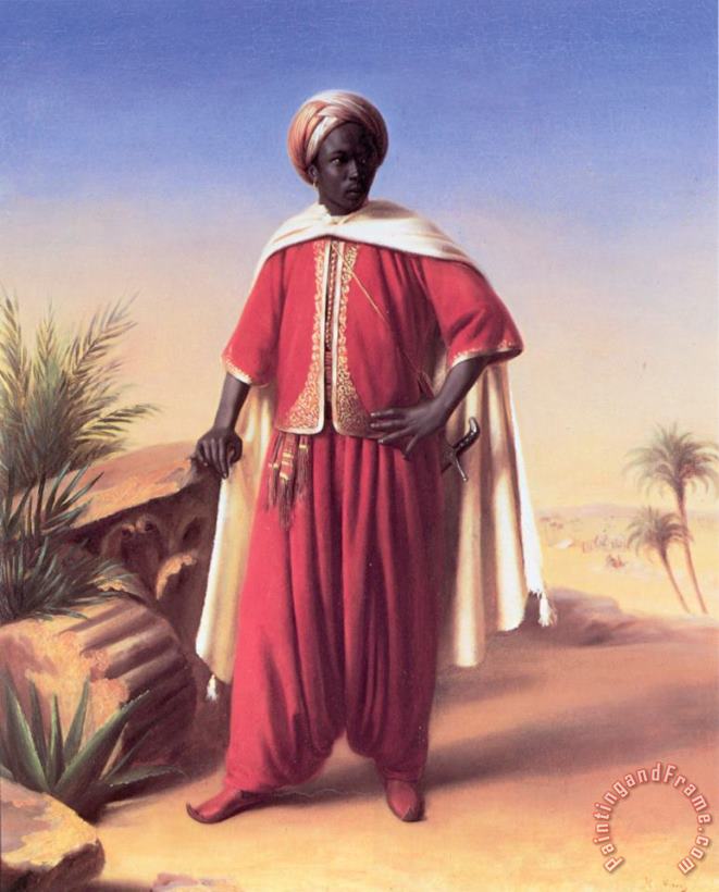 Portrait of an Arab painting - Horace Vernet Portrait of an Arab Art Print