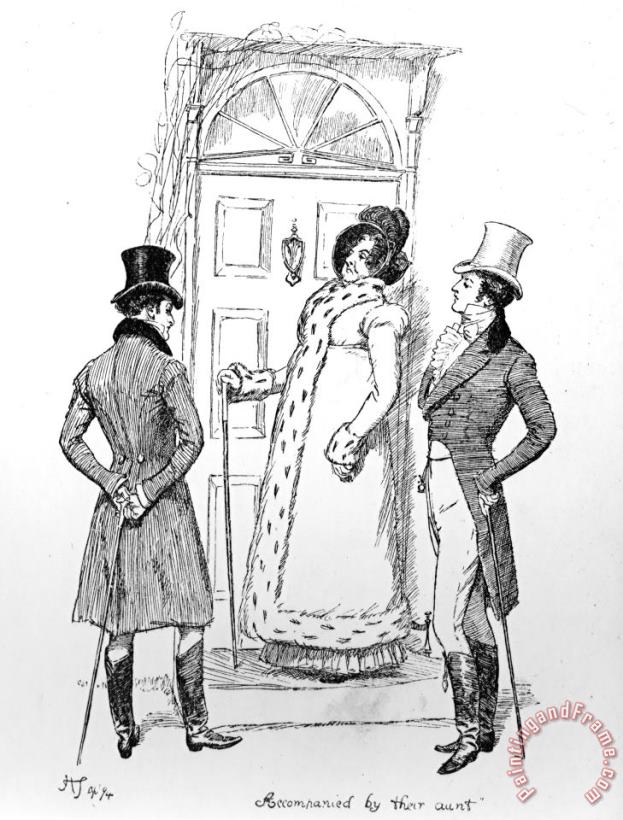 Hugh Thomson Scene From Pride And Prejudice By Jane Austen Art Print