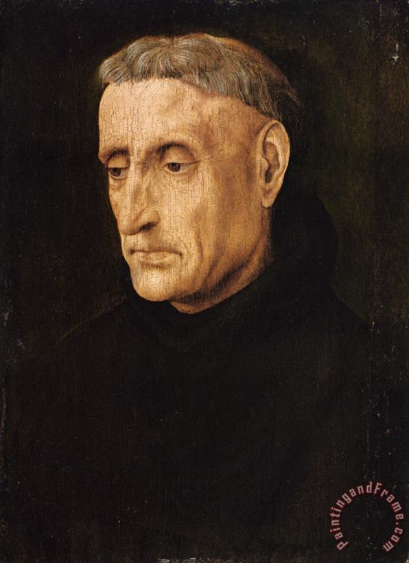 Hugo van der Goes Portrait of a Benedictine Monk Art Print