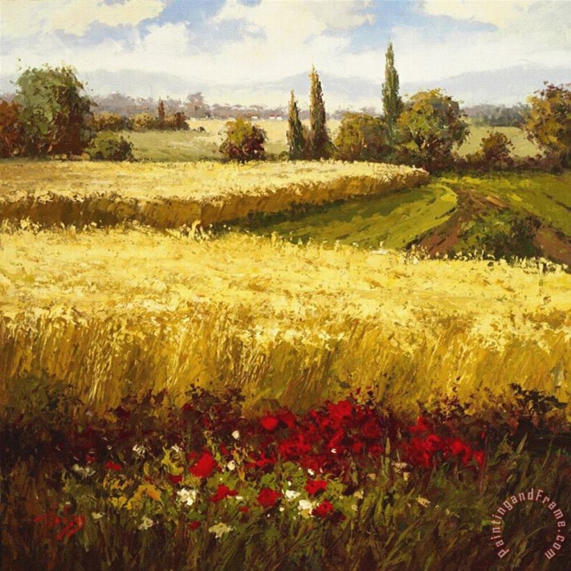 Golden Harvest painting - Hulsey Golden Harvest Art Print