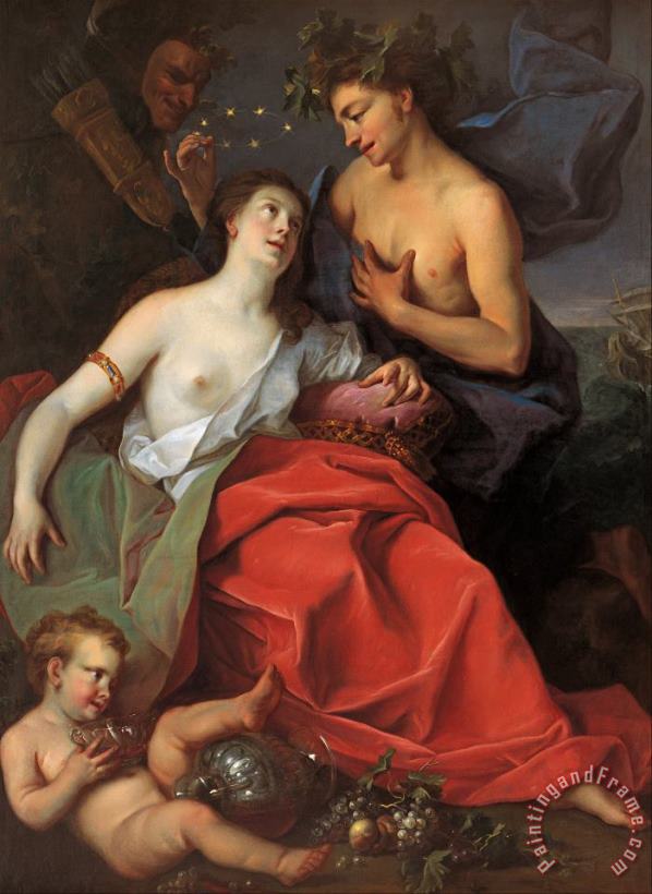 Ignaz Stern Bacchus And Ariadne Art Painting