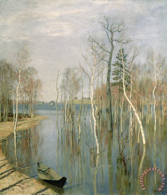 Isaak Ilyich Levitan Spring High Water Art Painting