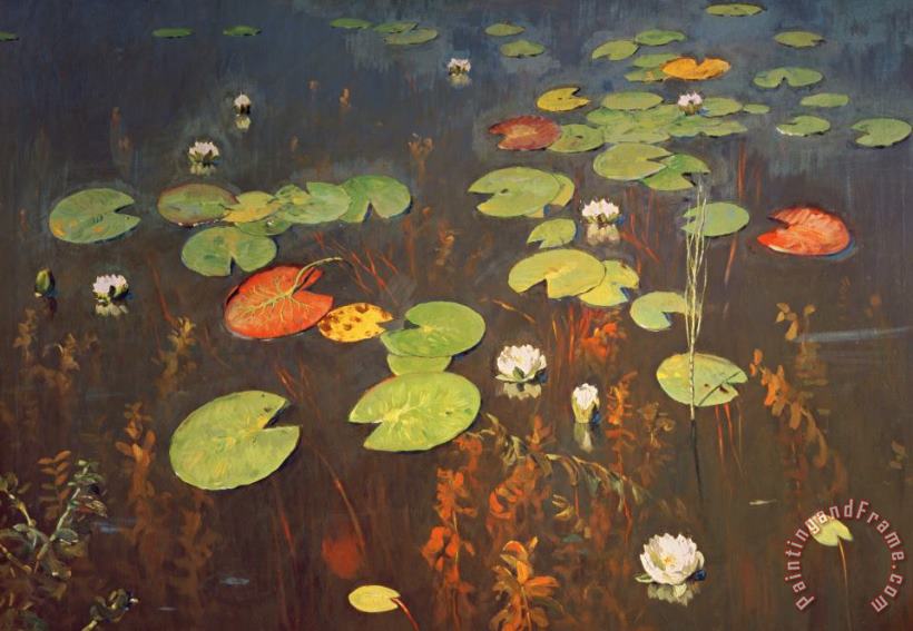 Isaak Ilyich Levitan Water Lilies Art Painting