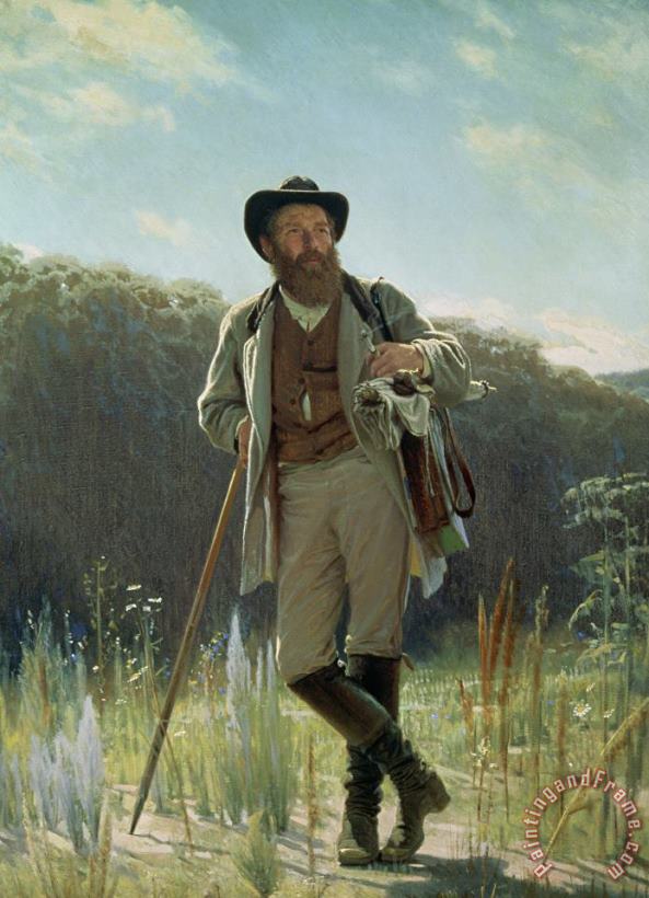 Ivan Nikolaevich Kramskoy Portrait Of Ivan Ivanovich Shishkin Art Painting