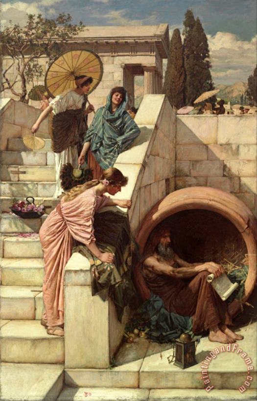 J. W. Waterhouse Diogenes Art Painting