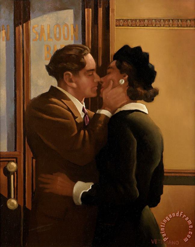 Jack Vettriano Ae Fond Kiss, 1992 Art Painting