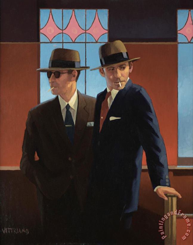 Boys Night Out, 1999 painting - Jack Vettriano Boys Night Out, 1999 Art Print