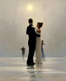 Jack Vettriano - Dance Me to The End of Love painting