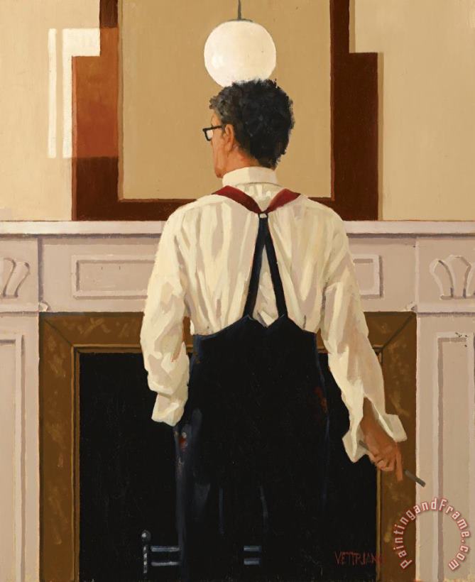 Jack Vettriano Self Portrait After Swannell Art Print