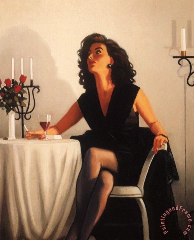 Jack Vettriano Table for One, 2004 Art Painting
