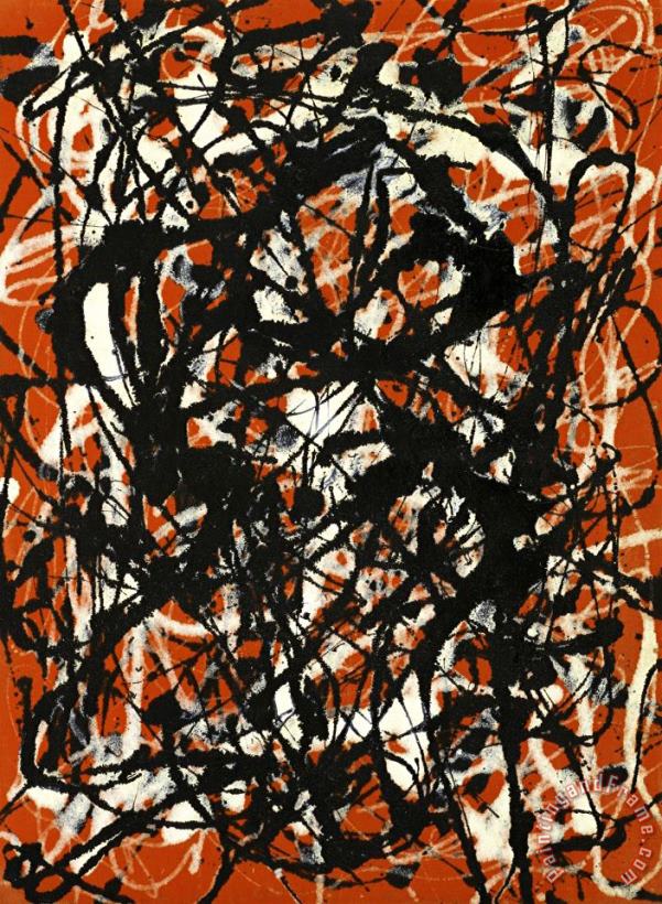 Jackson Pollock Free Form 1946 Art Painting