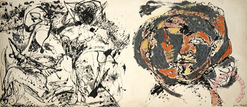 Jackson Pollock Portrait And a Dream, 1953 Art Print