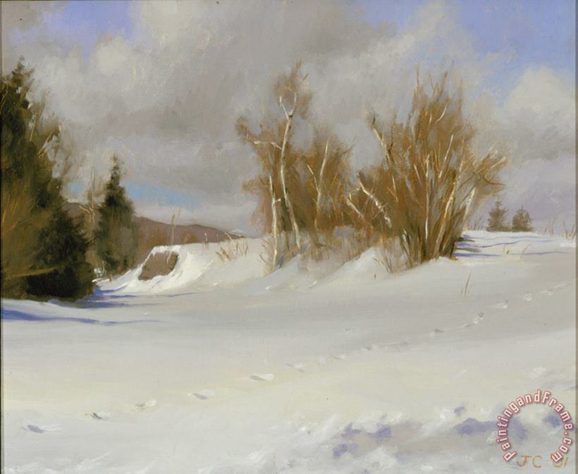 Jacob Collins Tracks in Snow Art Painting