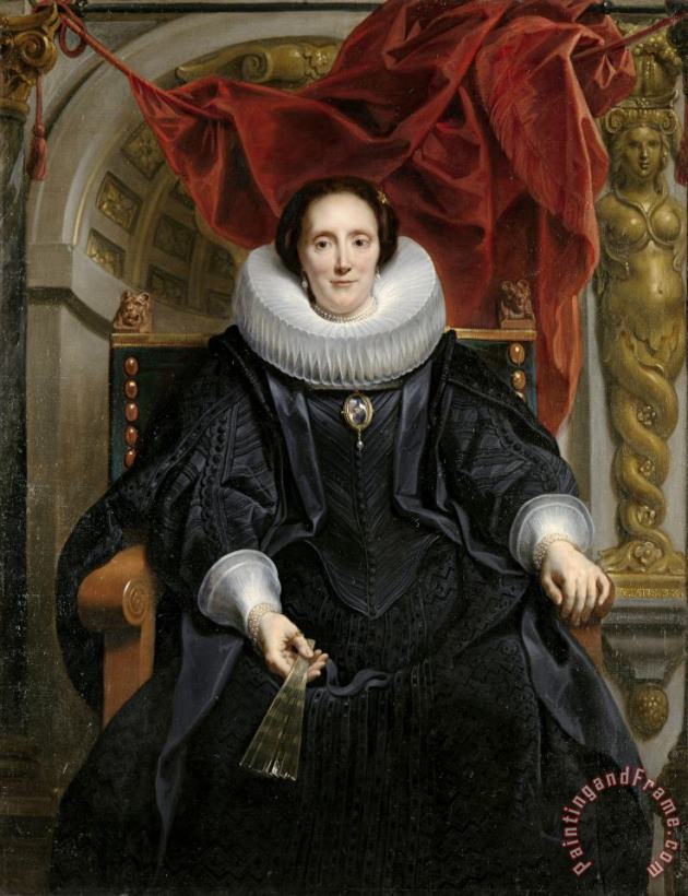 Portrait of Catharina Behaghel painting - Jacob Jordaens Portrait of Catharina Behaghel Art Print