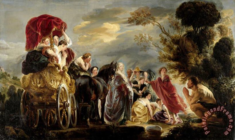 Jacob Jordaens The Meeting of Odysseus And Nausicaa Art Painting
