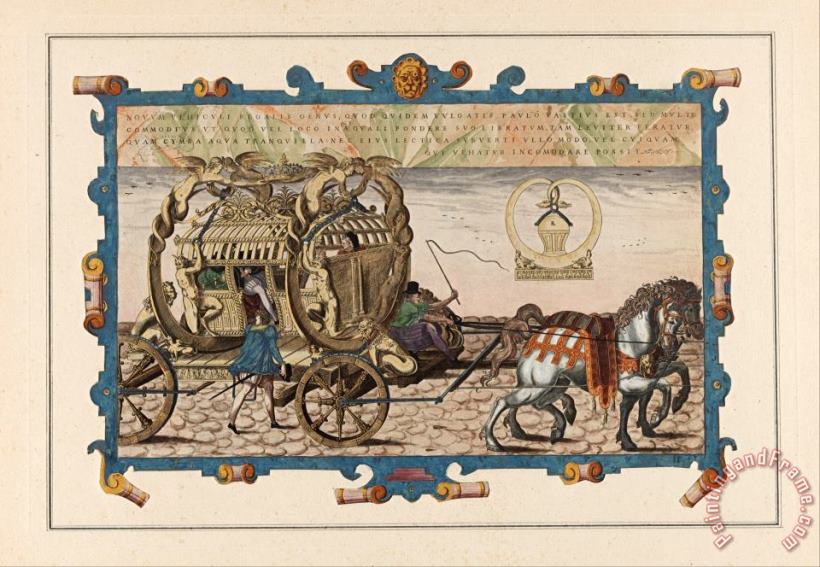 Jacques Androuet Ducerceau Plate 17 From Theatrum Instrumentorum Et Machinarum by Jacques Besson Art Print