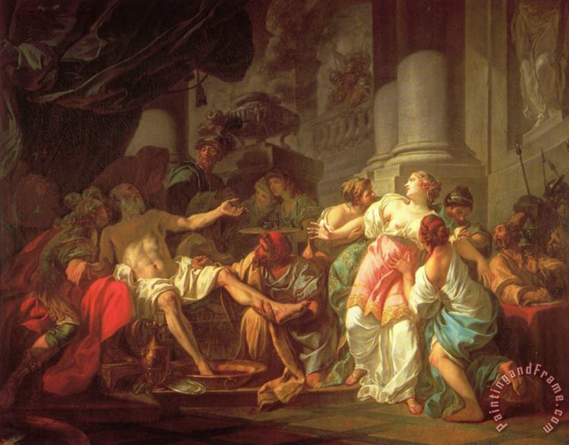 Jacques Louis David The Death of Seneca Art Print
