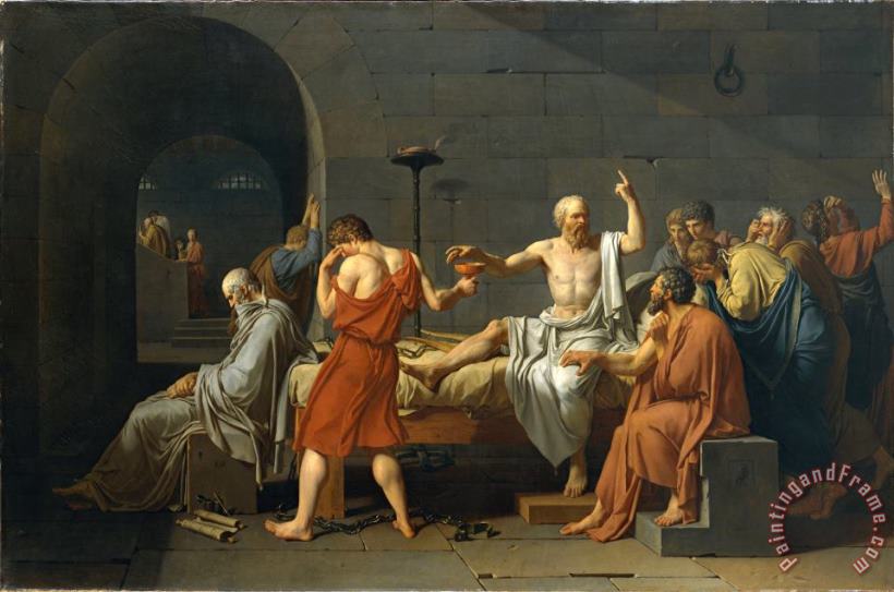 Jacques Louis David The Death of Socrates Art Painting