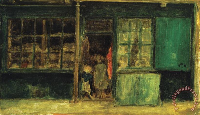 Carlyle's Sweetstuff Shop painting - James Abbott McNeill Whistler Carlyle's Sweetstuff Shop Art Print