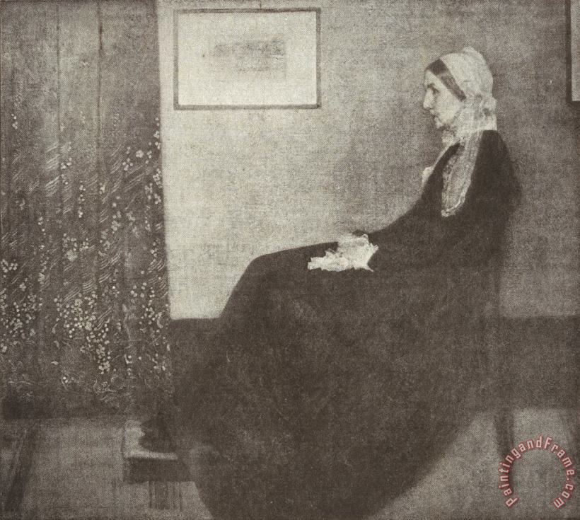 Photomechanical Reproduction in Halftone, After Whistler's Portrait of His Mother, 