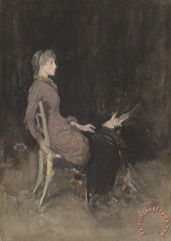 James Abbott McNeill Whistler Study in Black And Gold (madge O'donoghue) Art Print