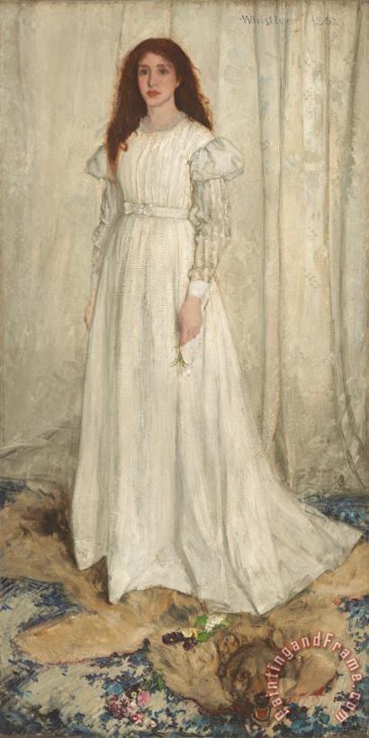 James Abbott McNeill Whistler Symphony In White No 1 The White Girl Art Print