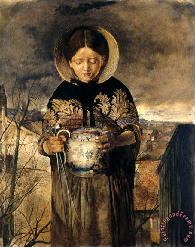 Girl with Jug of Ale And Pipes painting - James Campbell Girl with Jug of Ale And Pipes Art Print