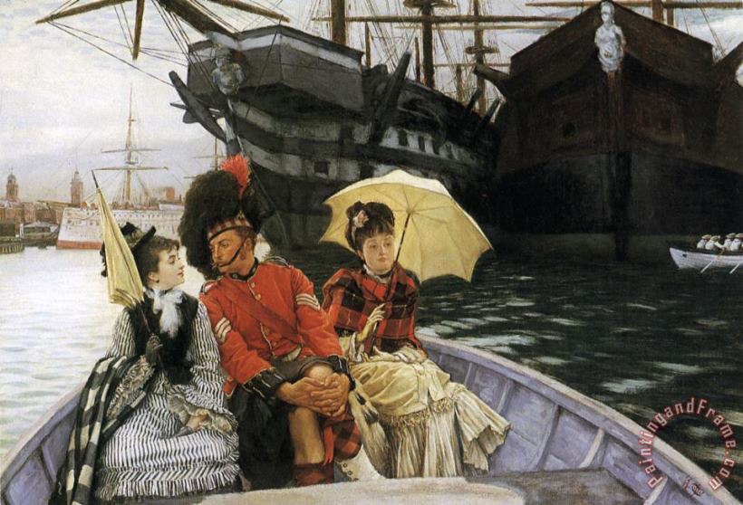 James Jacques Joseph Tissot Portsmouth Dockyard Art Print