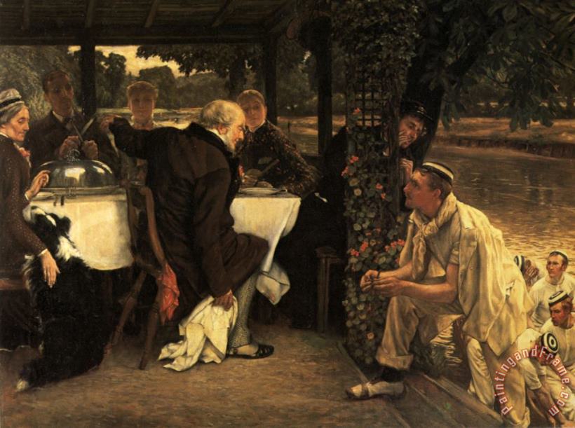 James Jacques Joseph Tissot The Prodigal Son in Modern Life The Fatted Calf Art Painting