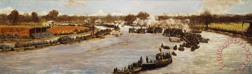 James Macbeth The Oxford And Cambridge Boat Race Art Painting